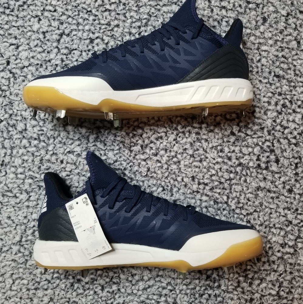 NWT Adidas Icon 4 Navy Blue Men's Size 13.5 Cleats